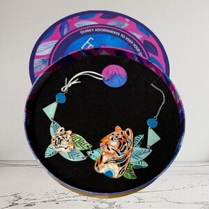 Erstwilder Tranquil Tiger Necklace Pinup Rockabilly Retro